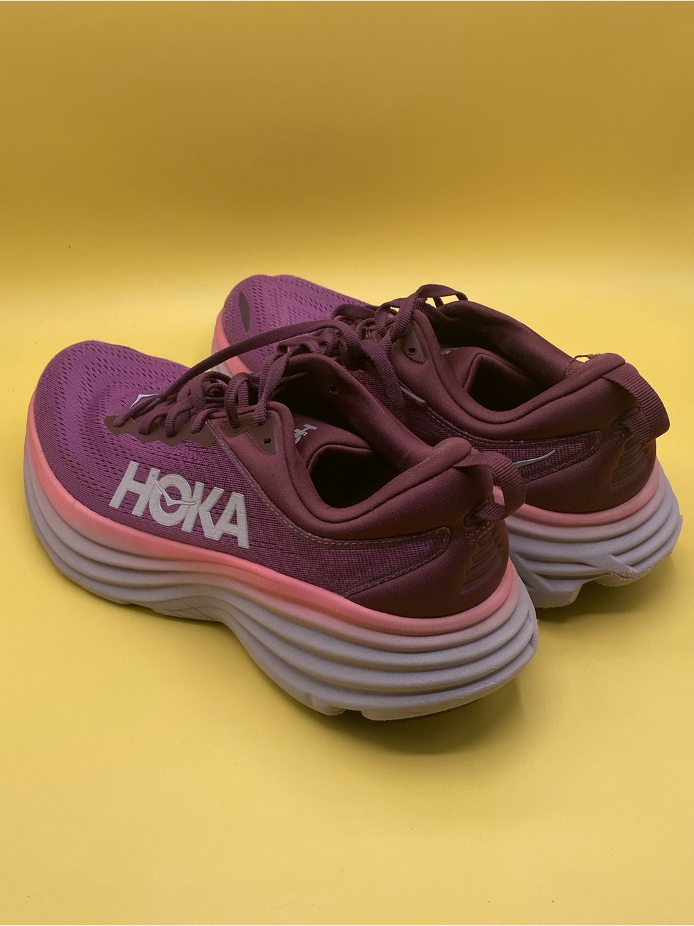 Hoka One One Bondi 8 Beautyberry Grape Wine - Picture 3 of 4